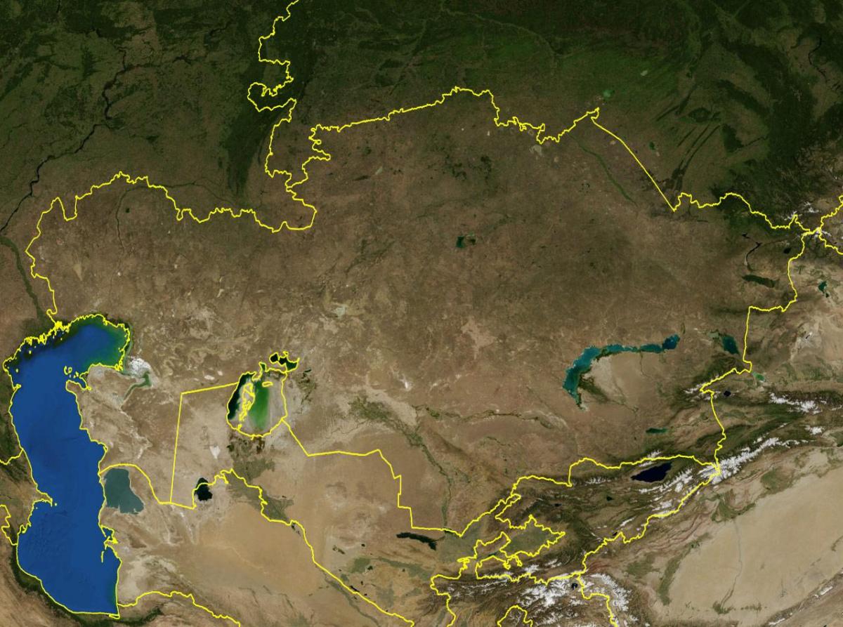 карта Казахстану топографічні