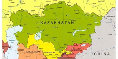Карта Казахстану карта Азії