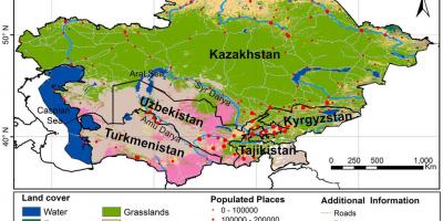 Карта Казахстану клімат