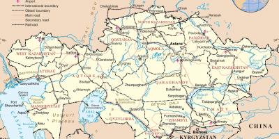 Карта Казахстану політичні