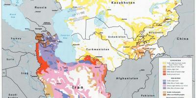 Карта Казахстану релігія