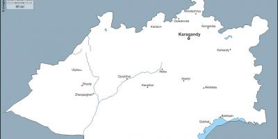 Карта Караганди Казахстан